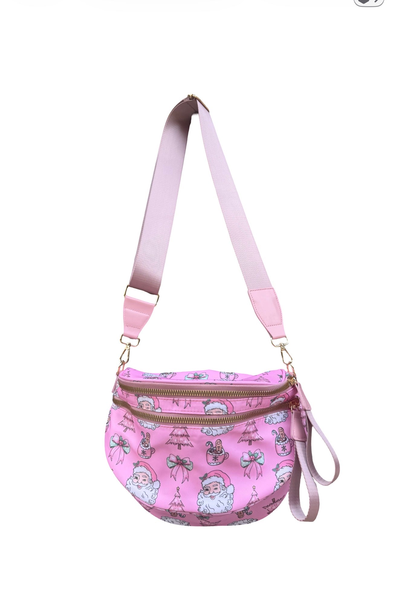 Pink Santa Crossbody
