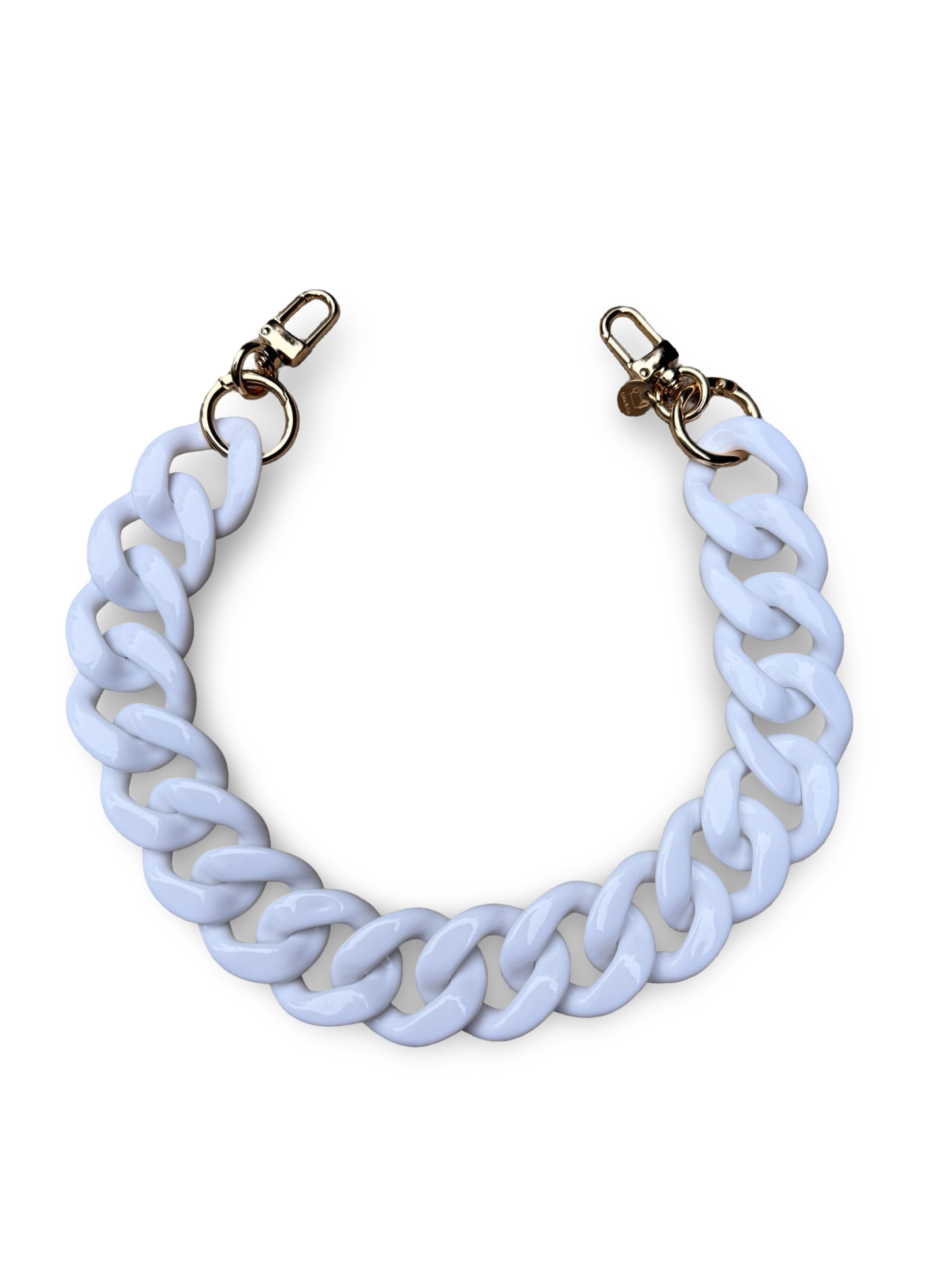 Glossy White flat link