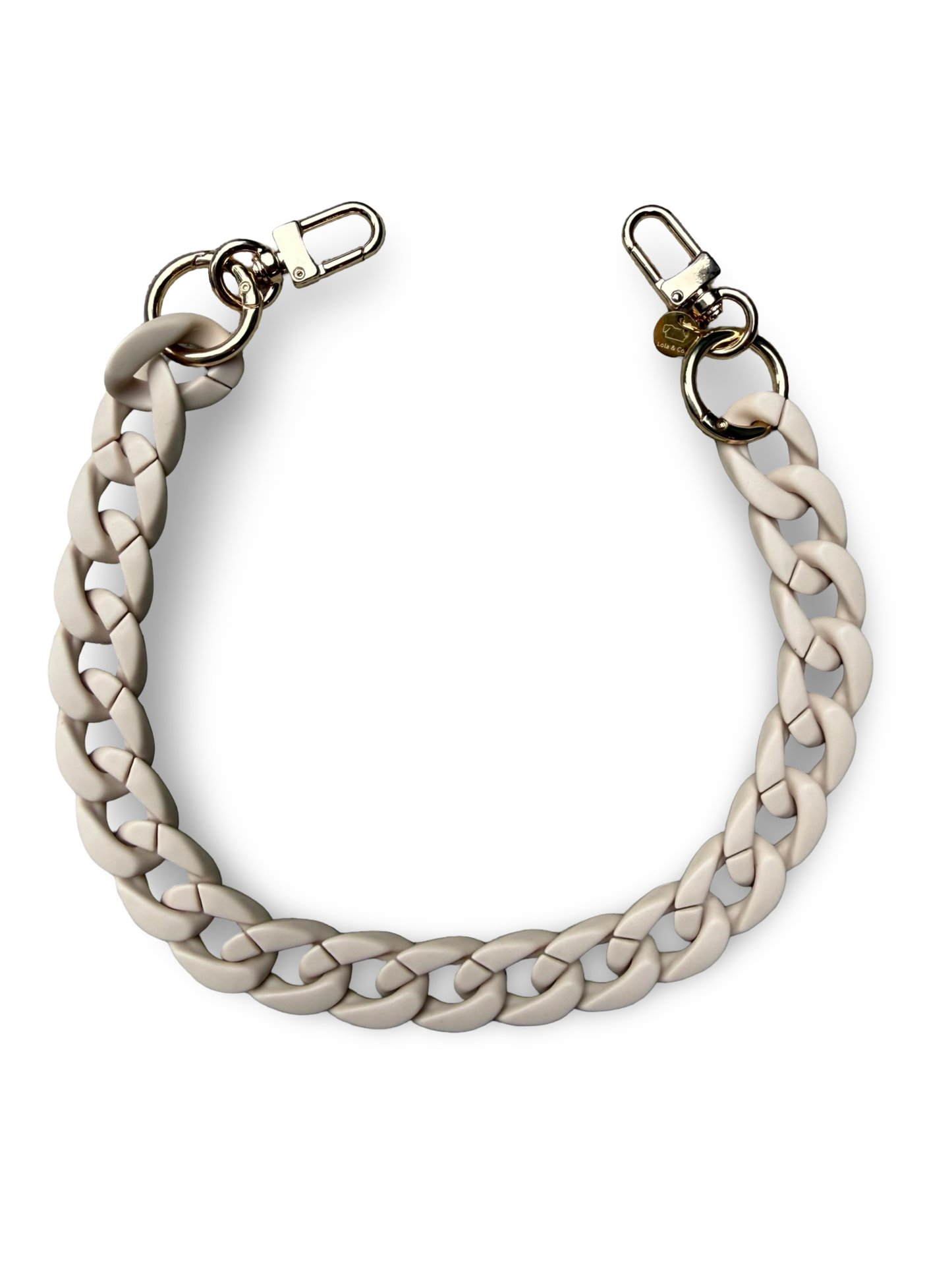 Matte tan mini flat link