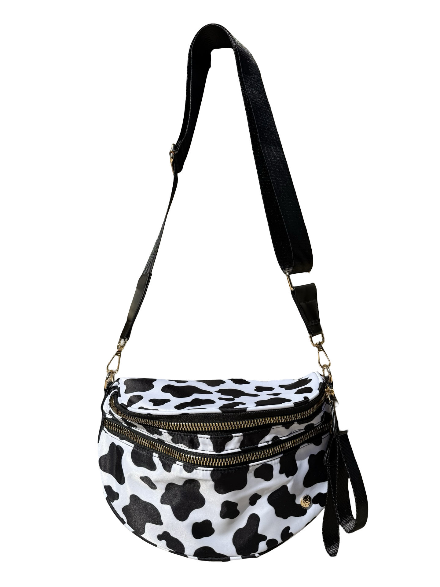 Cow print crossbody