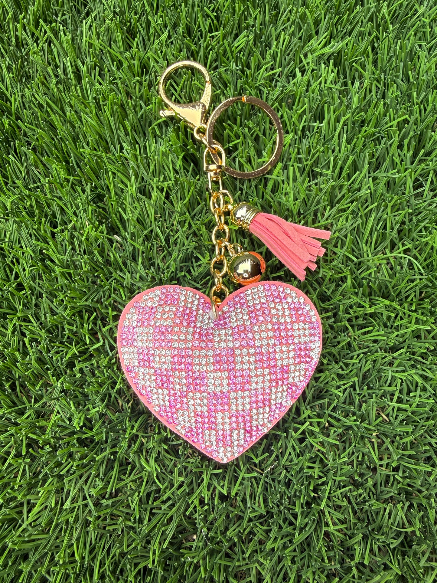 Pink checkered heart