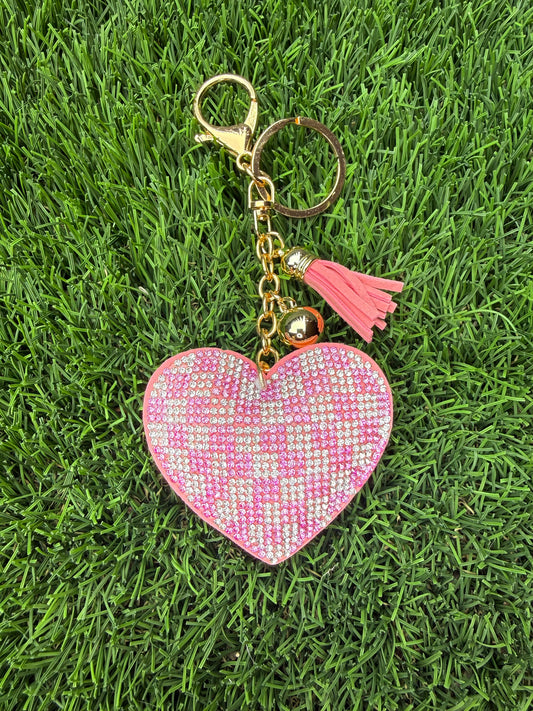 Pink checkered heart