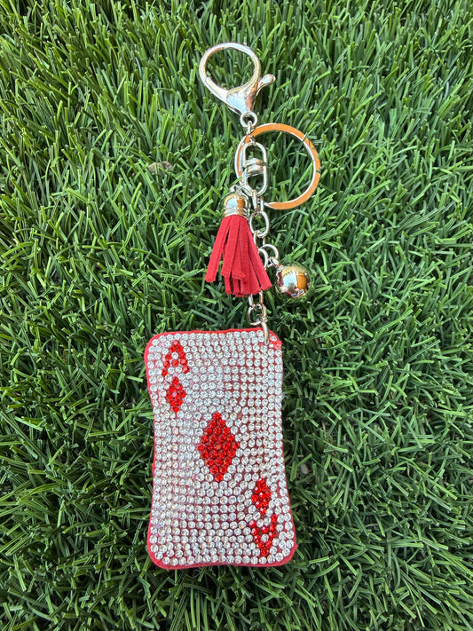Red Diamond card charm