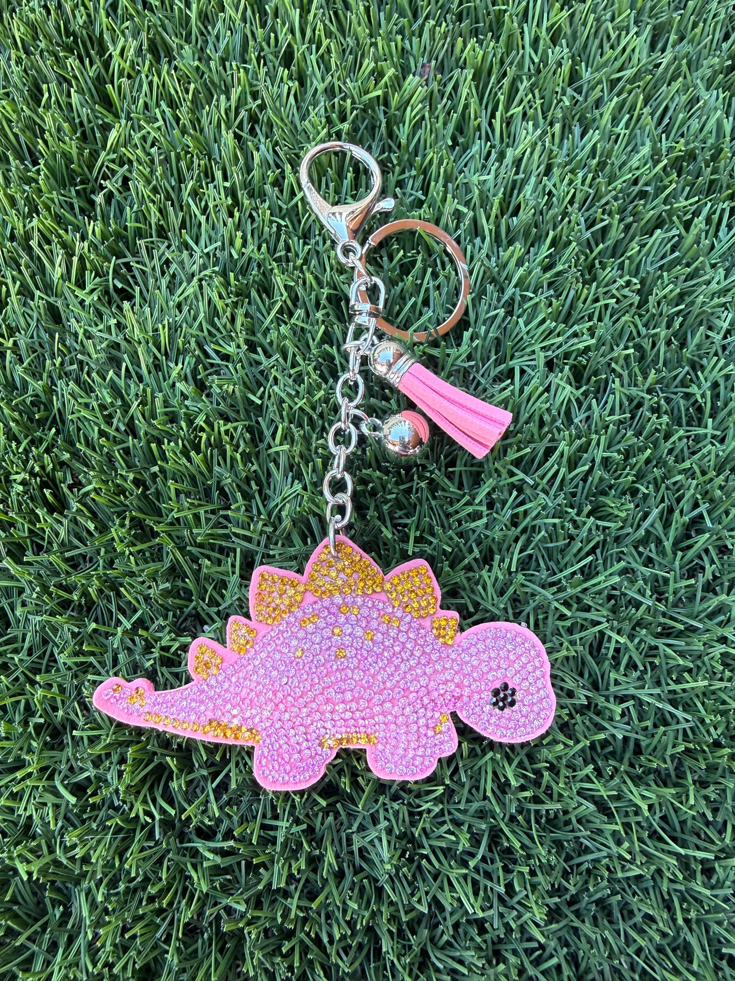 Pink and gold dino