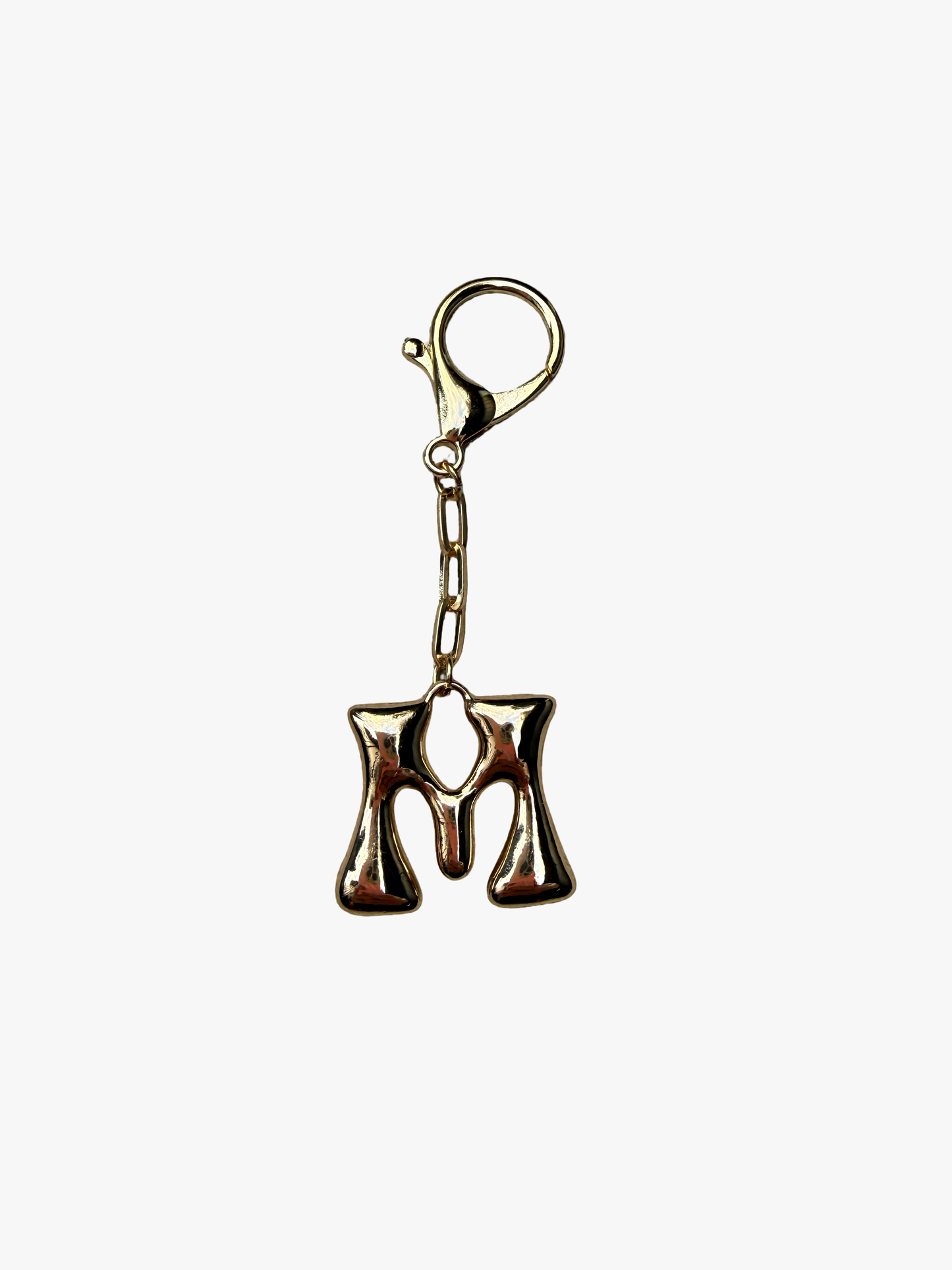Gold Bubble letter charm