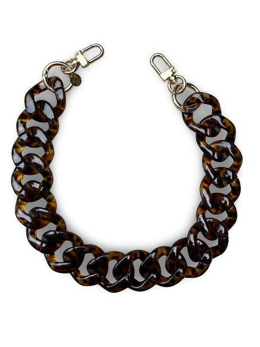 Tortishell. flat link 3.3cm chain