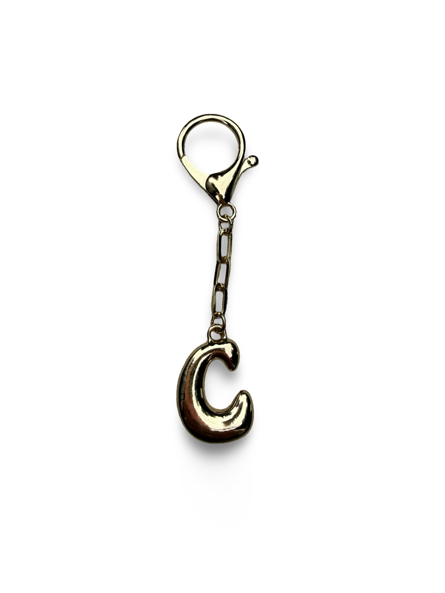 Gold Bubble letter charm