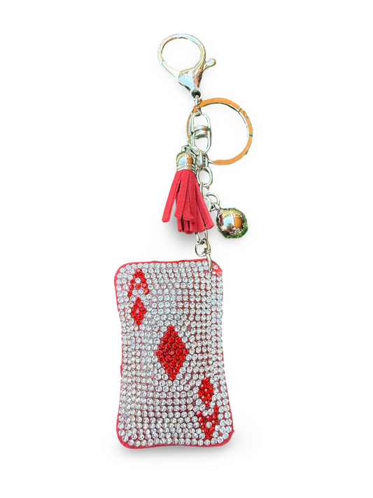 Red Diamond card charm