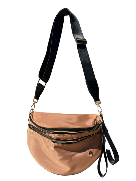 Solid Bronze black accents crossbody