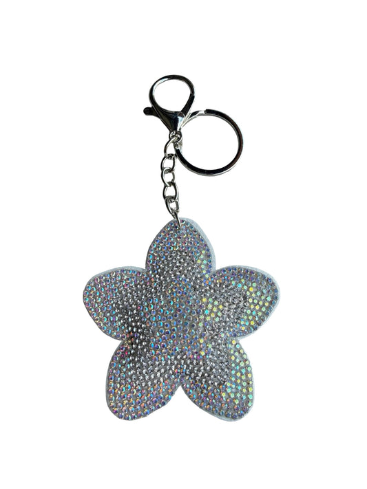 Iridescent flower charm
