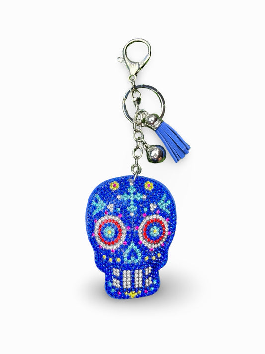 Blue sugar skull