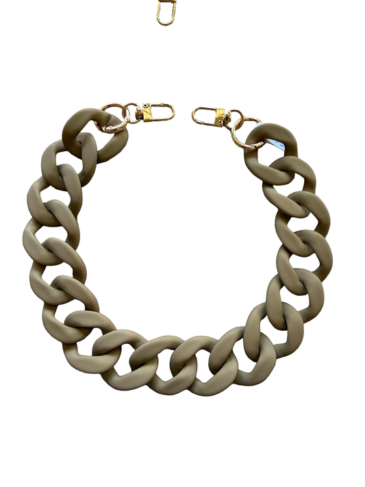 Matte brown flat link