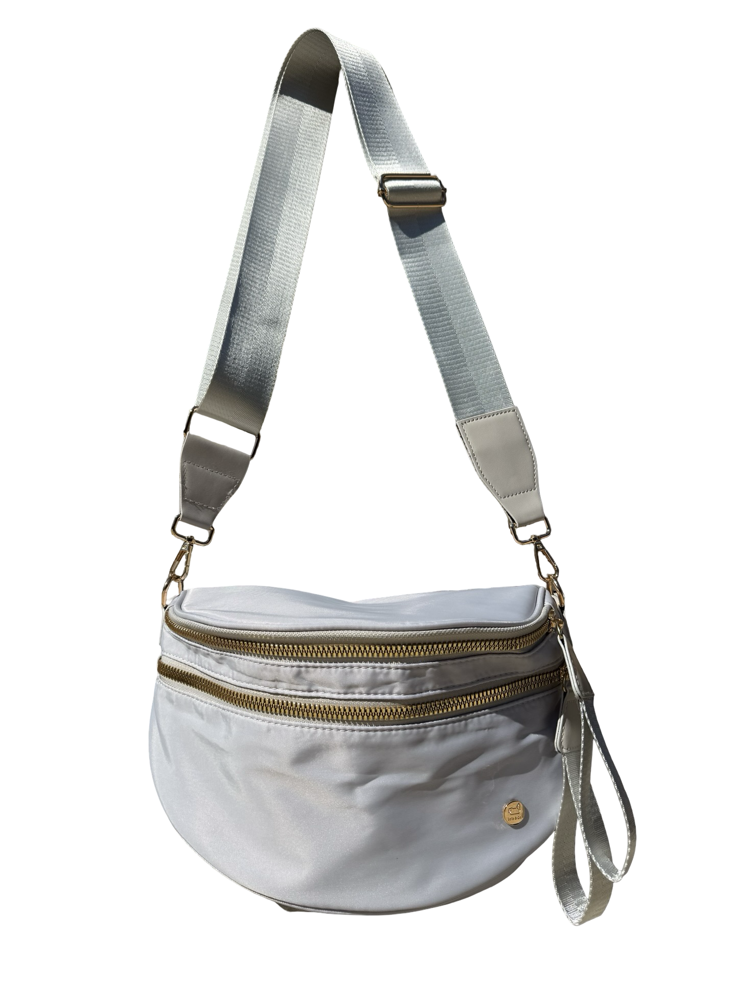 Platinum grey crossbody