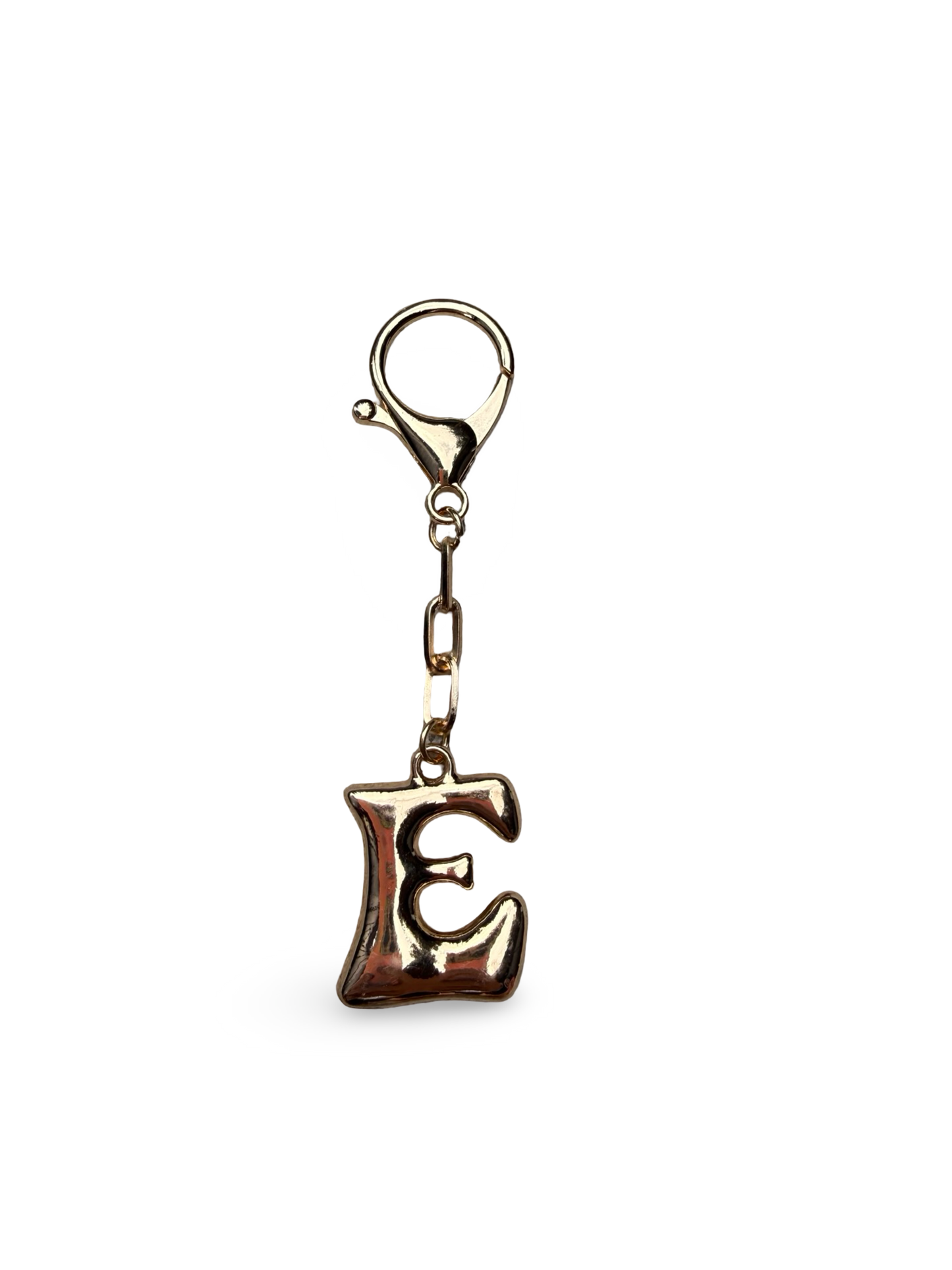 Gold Bubble letter charm