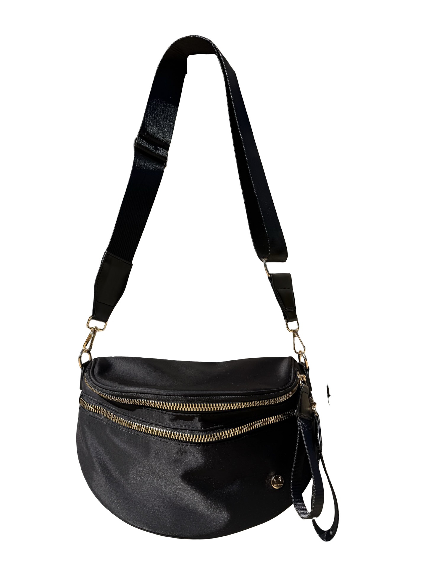 Solid Black Crossbody
