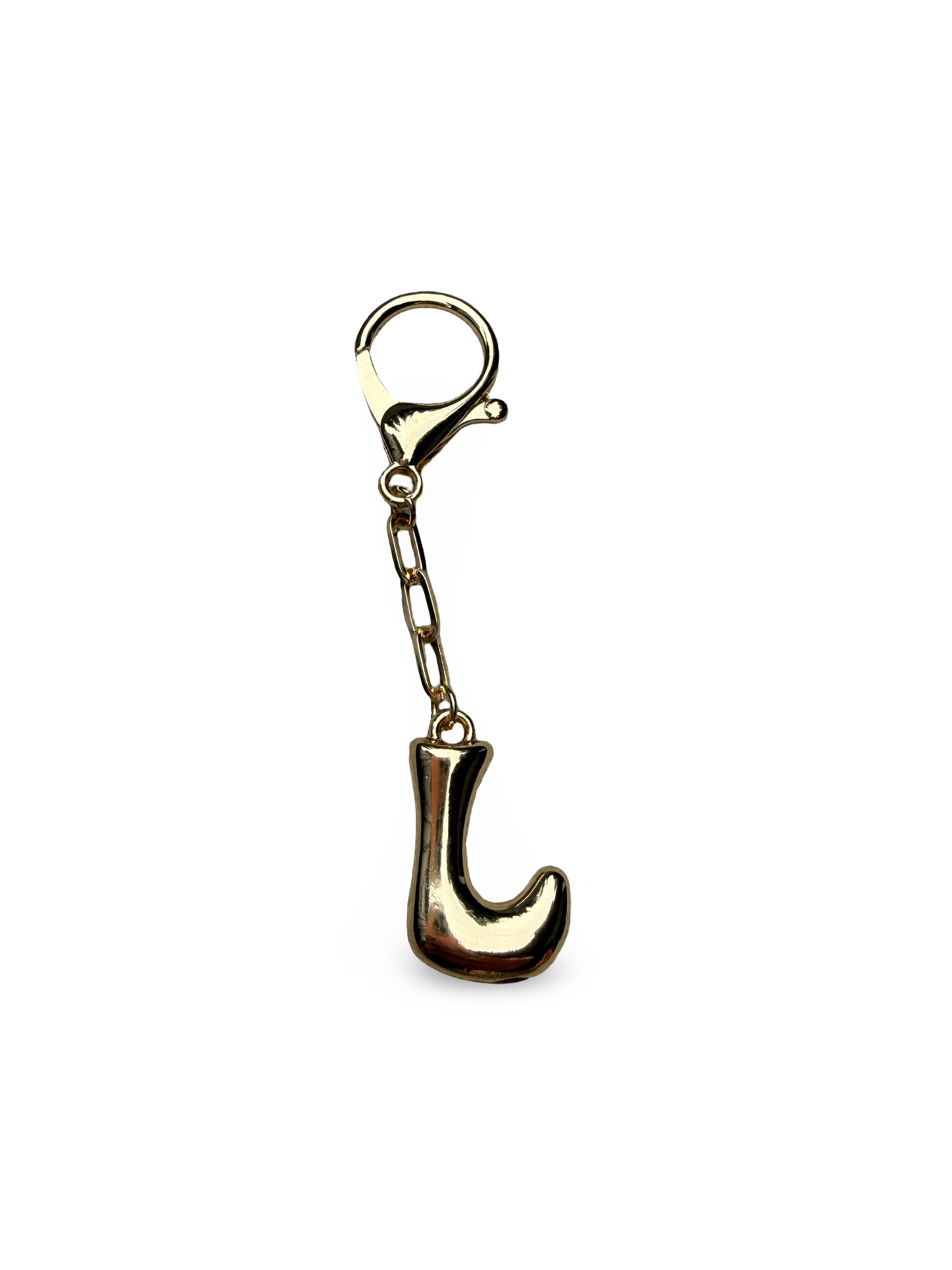 Gold Bubble letter charm