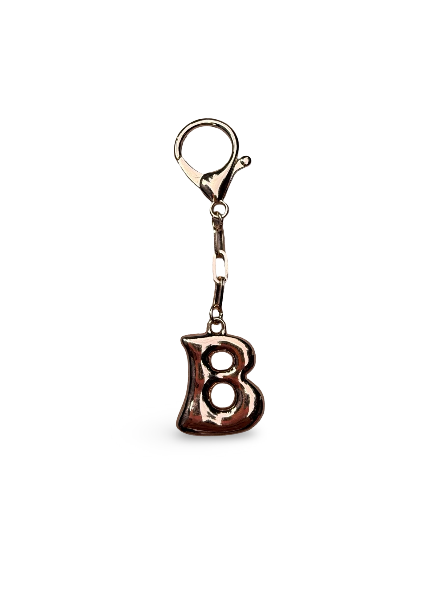 Gold Bubble letter charm
