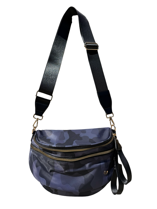 Dark camo crossbody