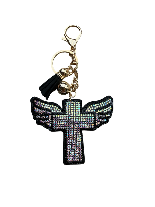 Winged Cross Charm