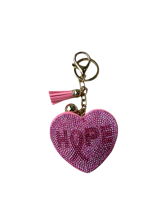 Pink Hope Heart charm