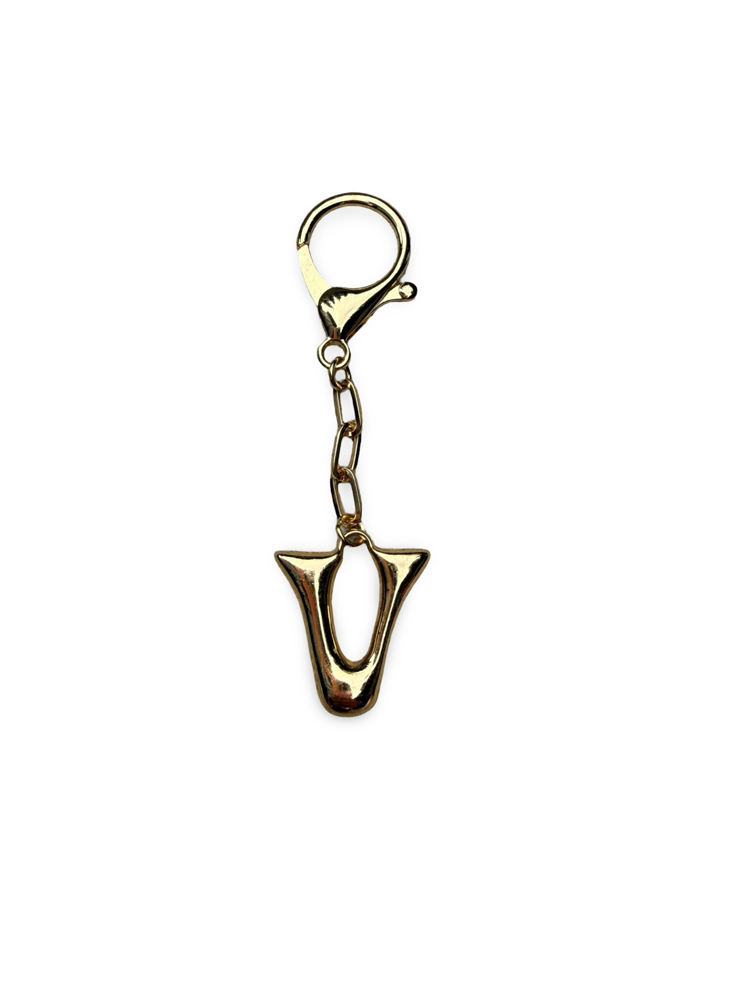 Gold Bubble letter charm