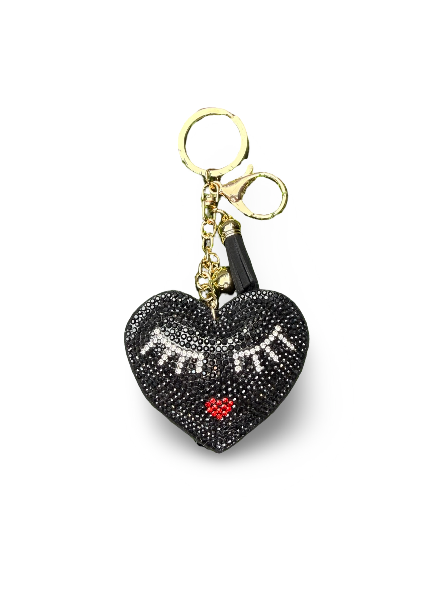 Black flirty heart